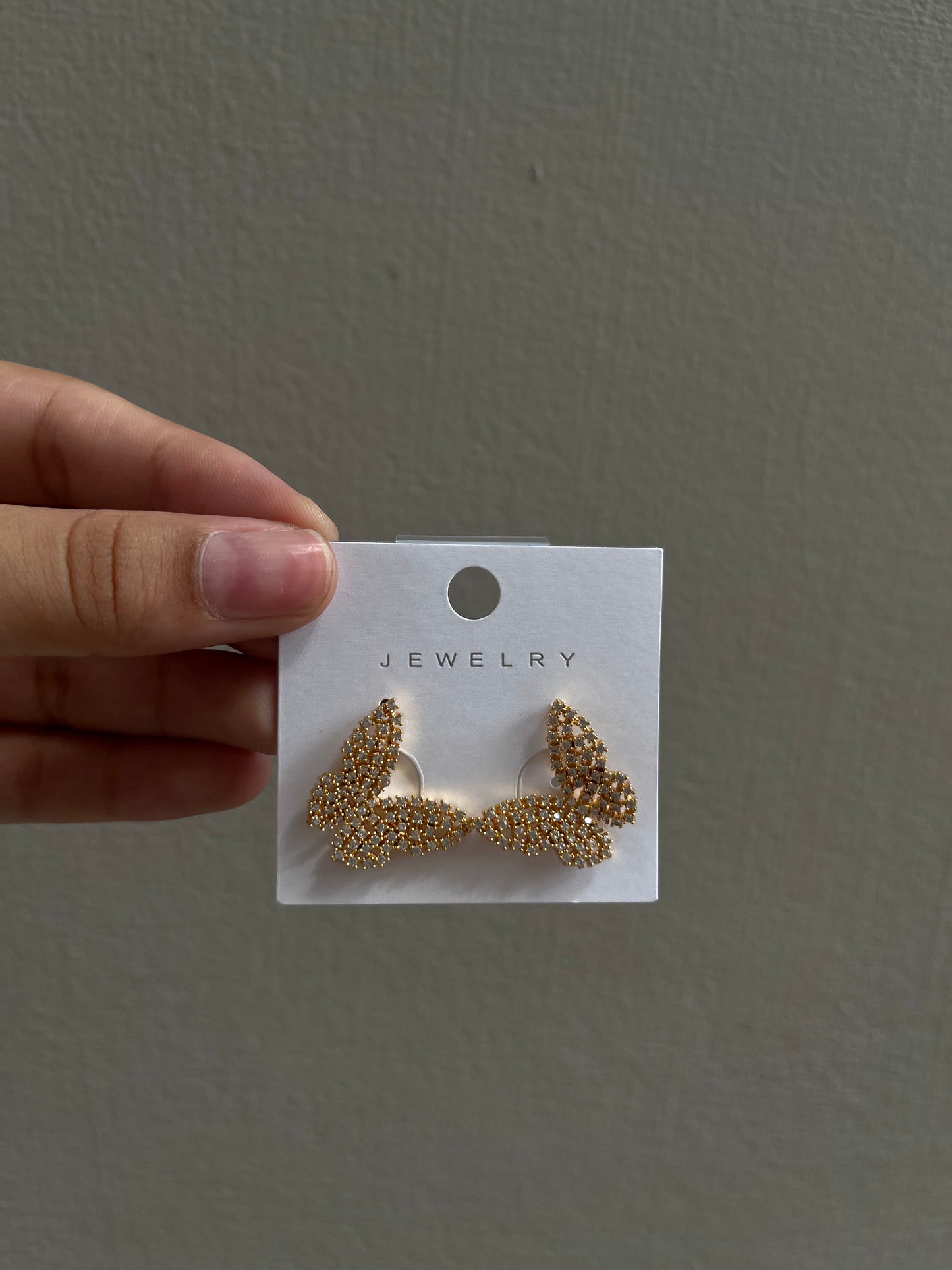 Golden butterfly earpieces