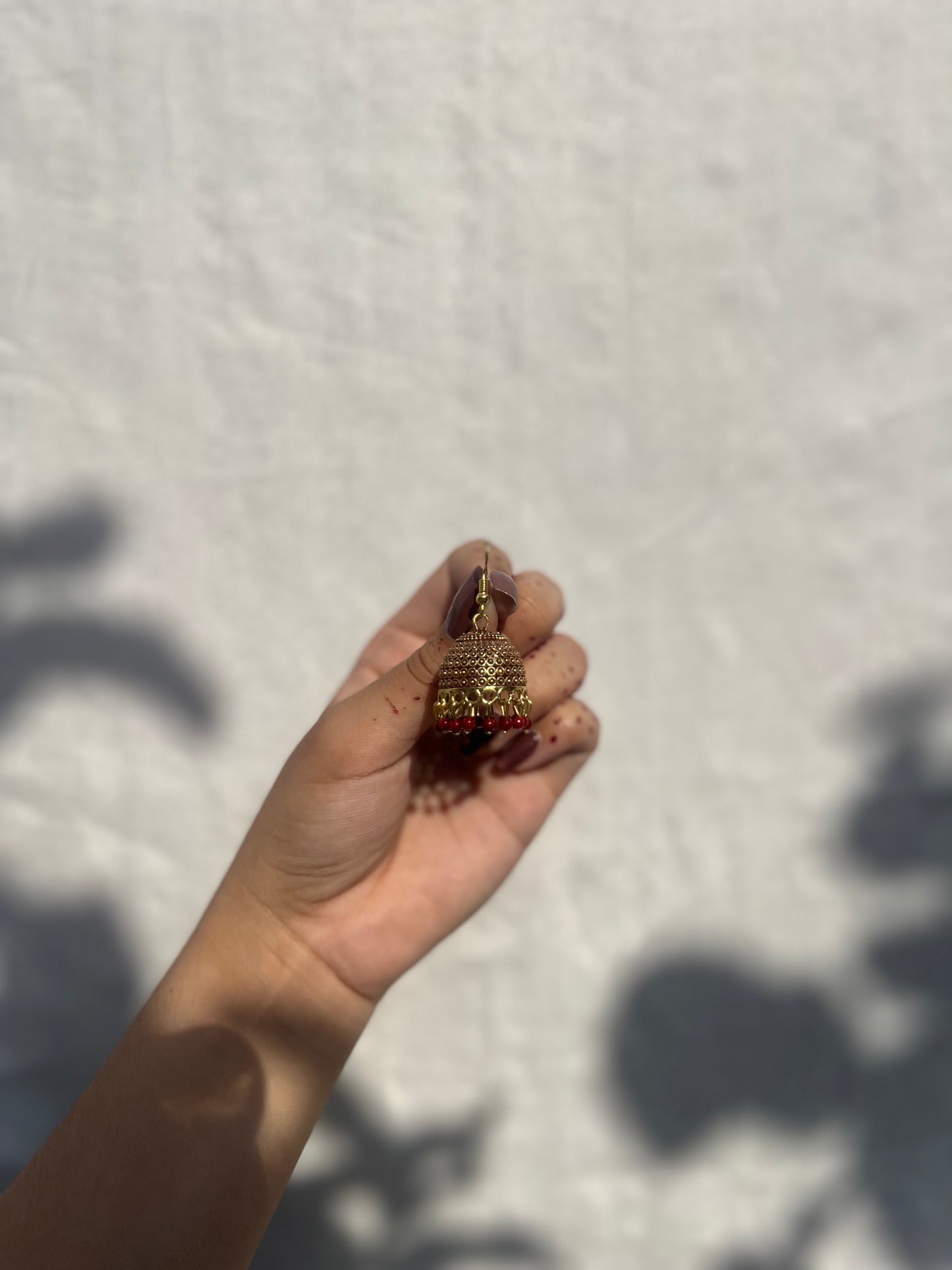 Maroon jhumki