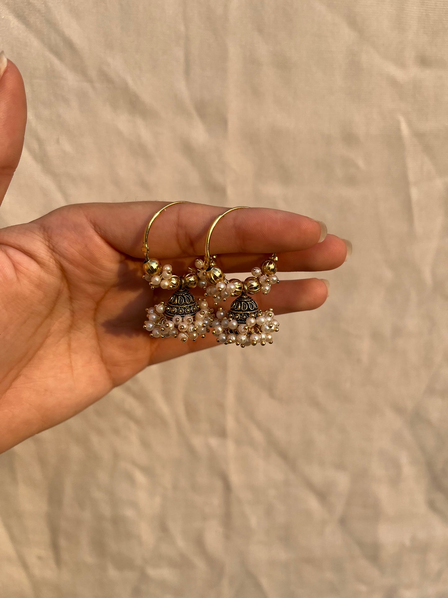Golden jhumki bali