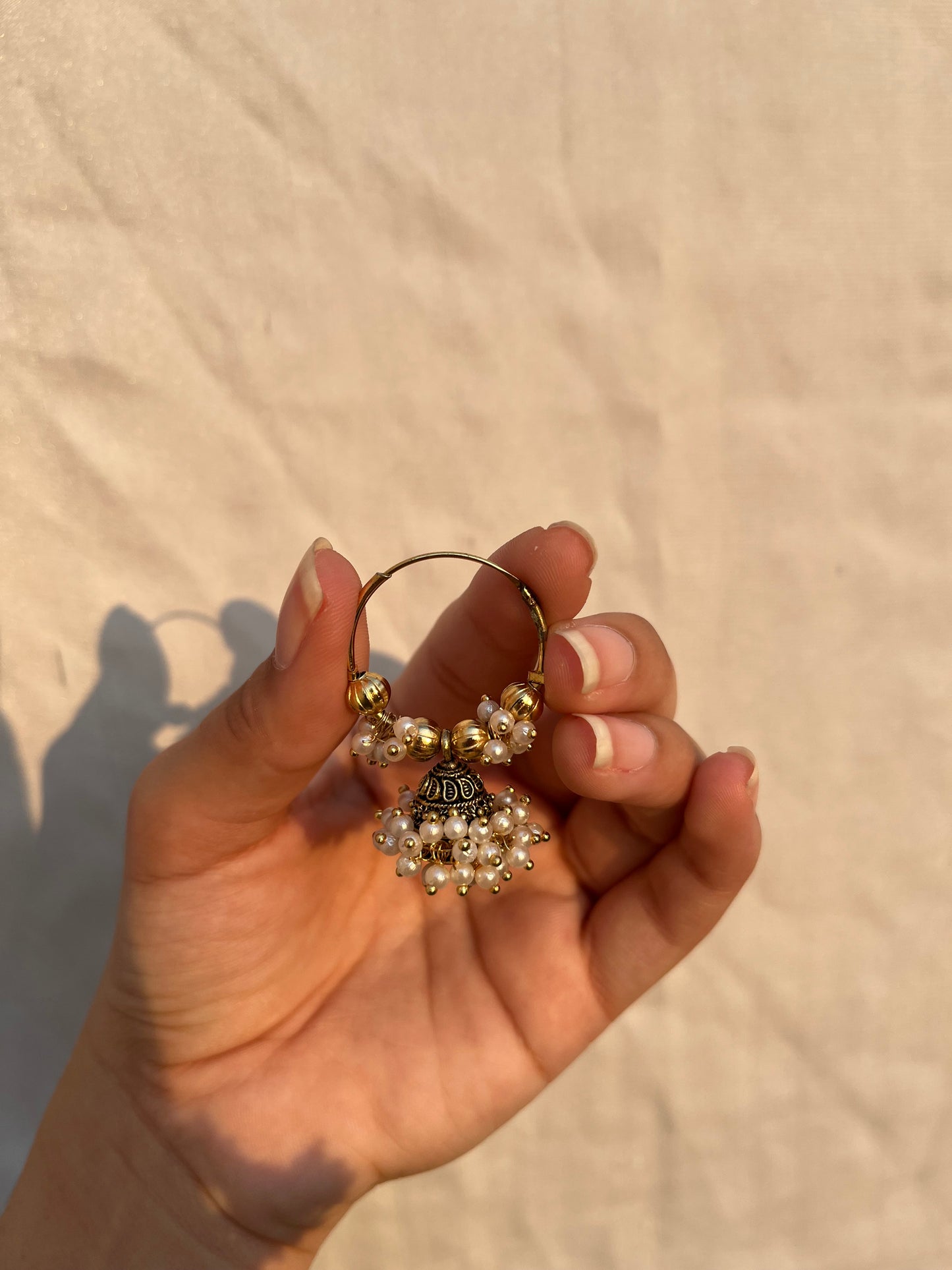 Golden jhumki bali