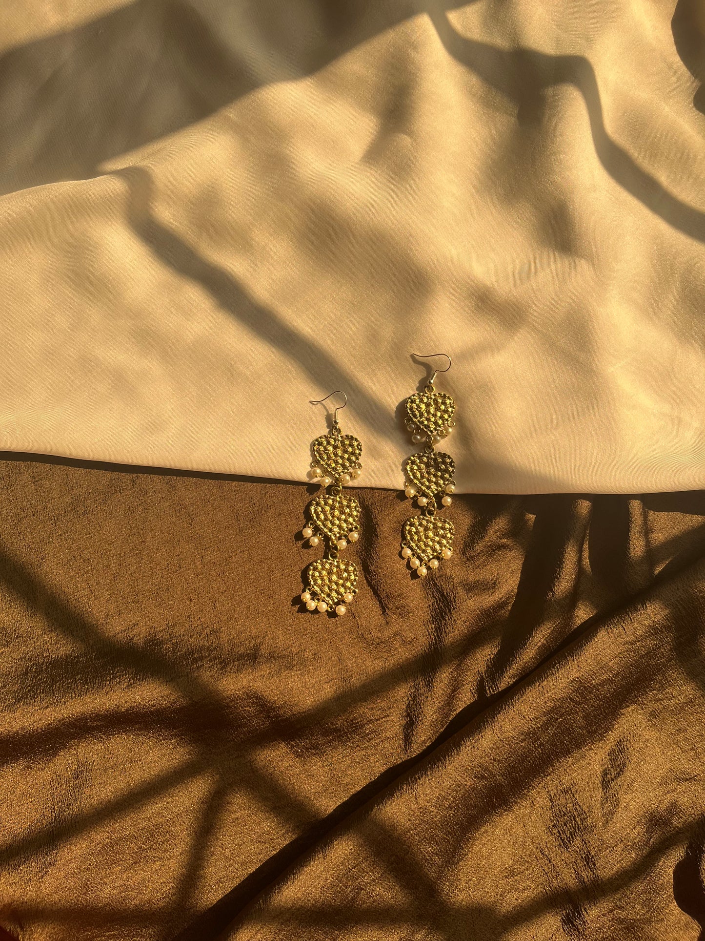 Afghan heart earrings