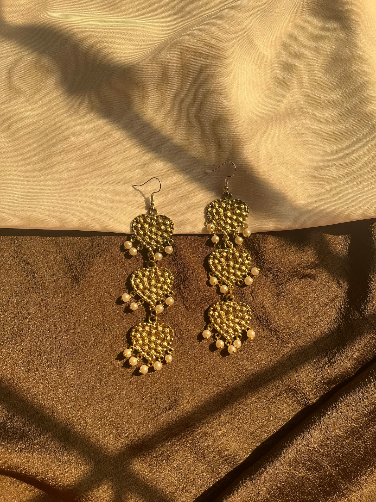 Afghan heart earrings