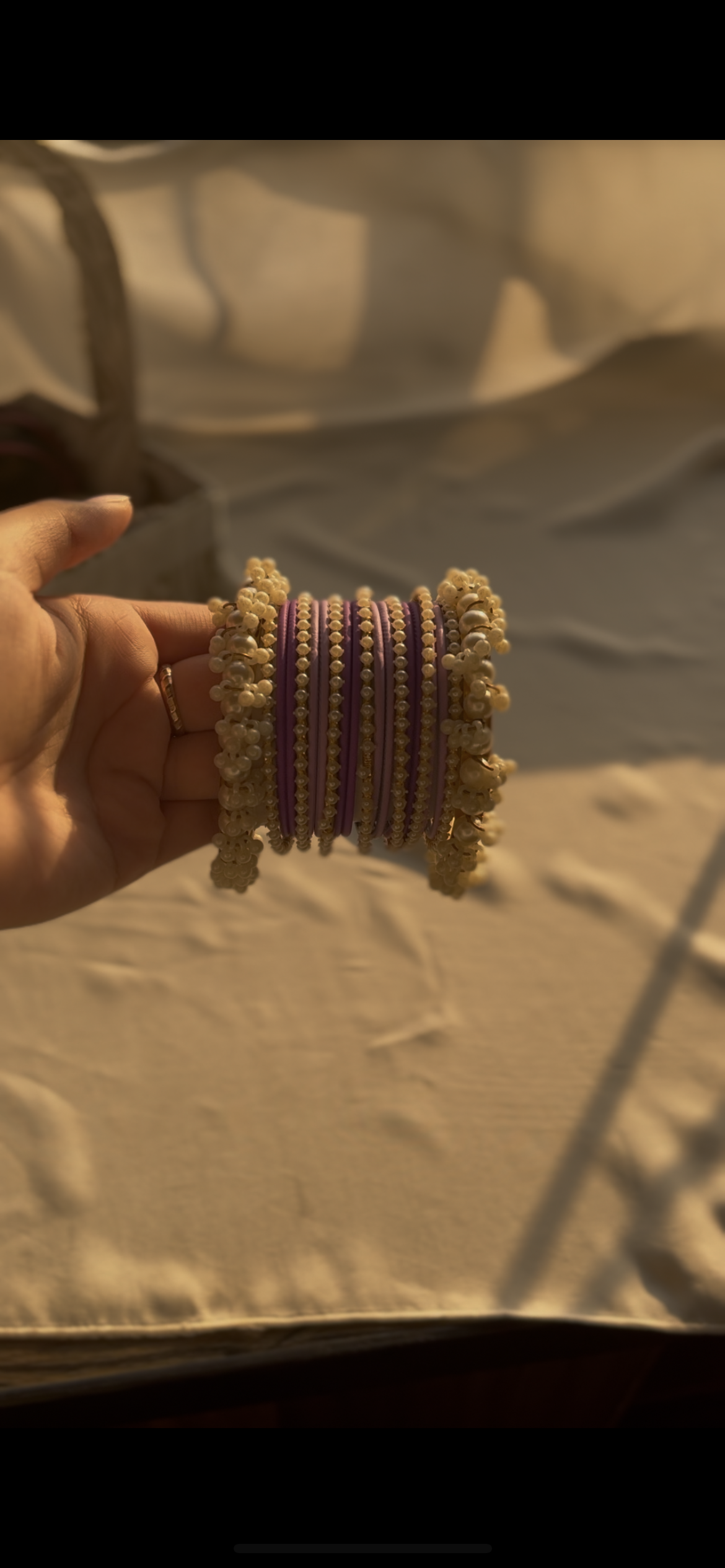 Purple bangle set
