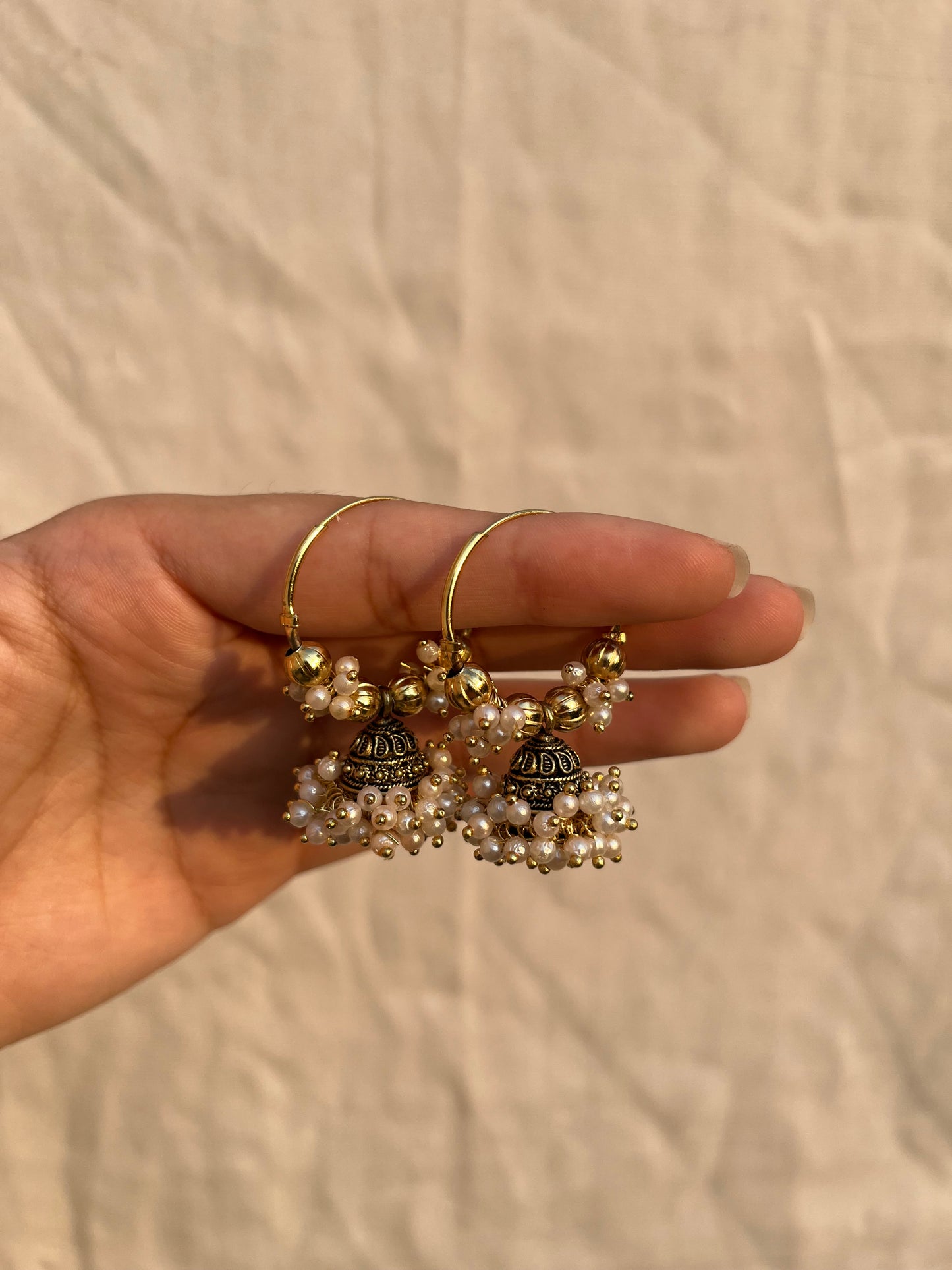 Golden jhumki bali
