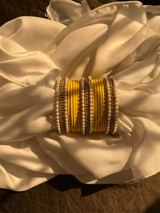 2*6(size) bangle set golden