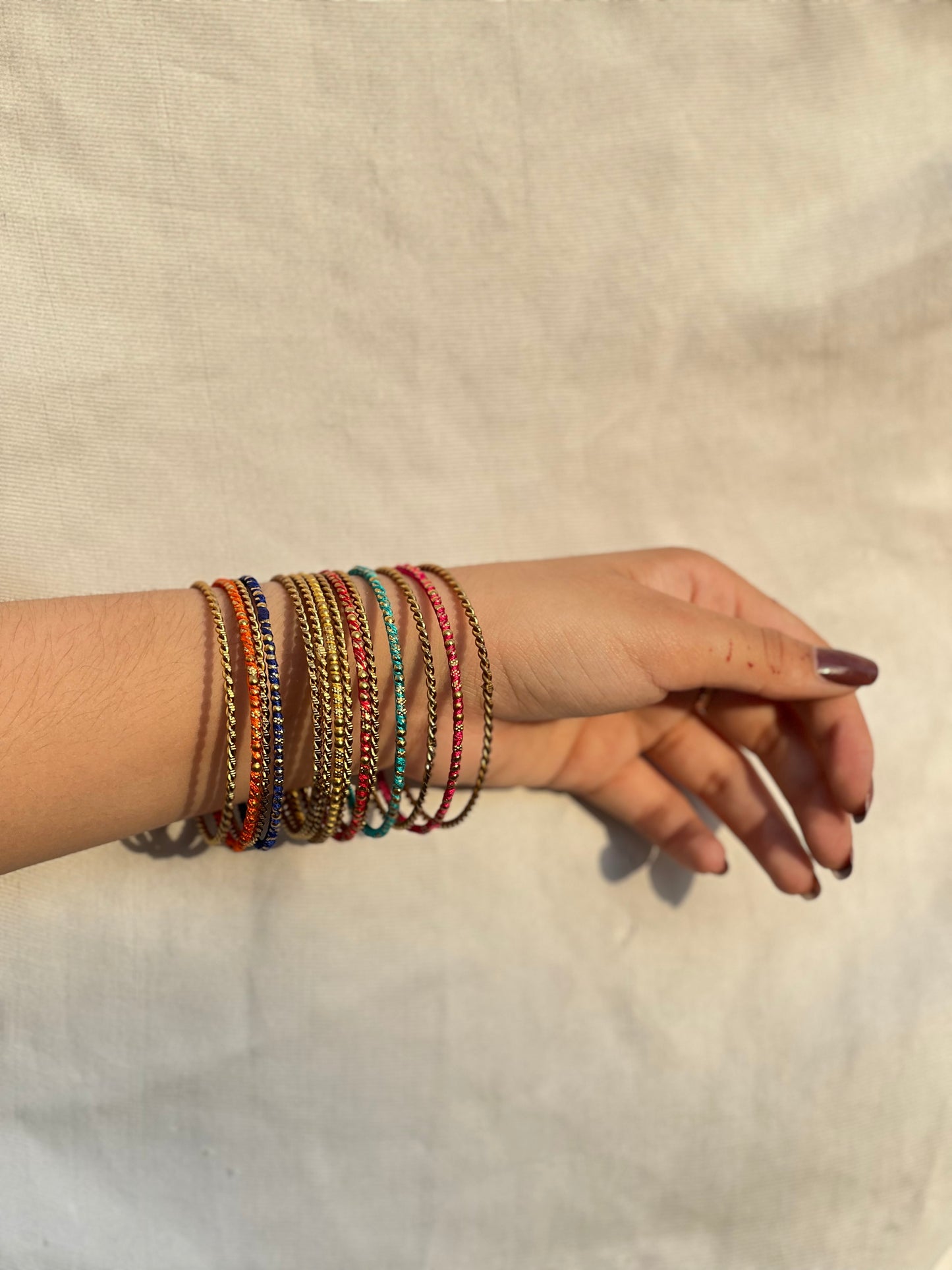 Coloured bangle set- single set