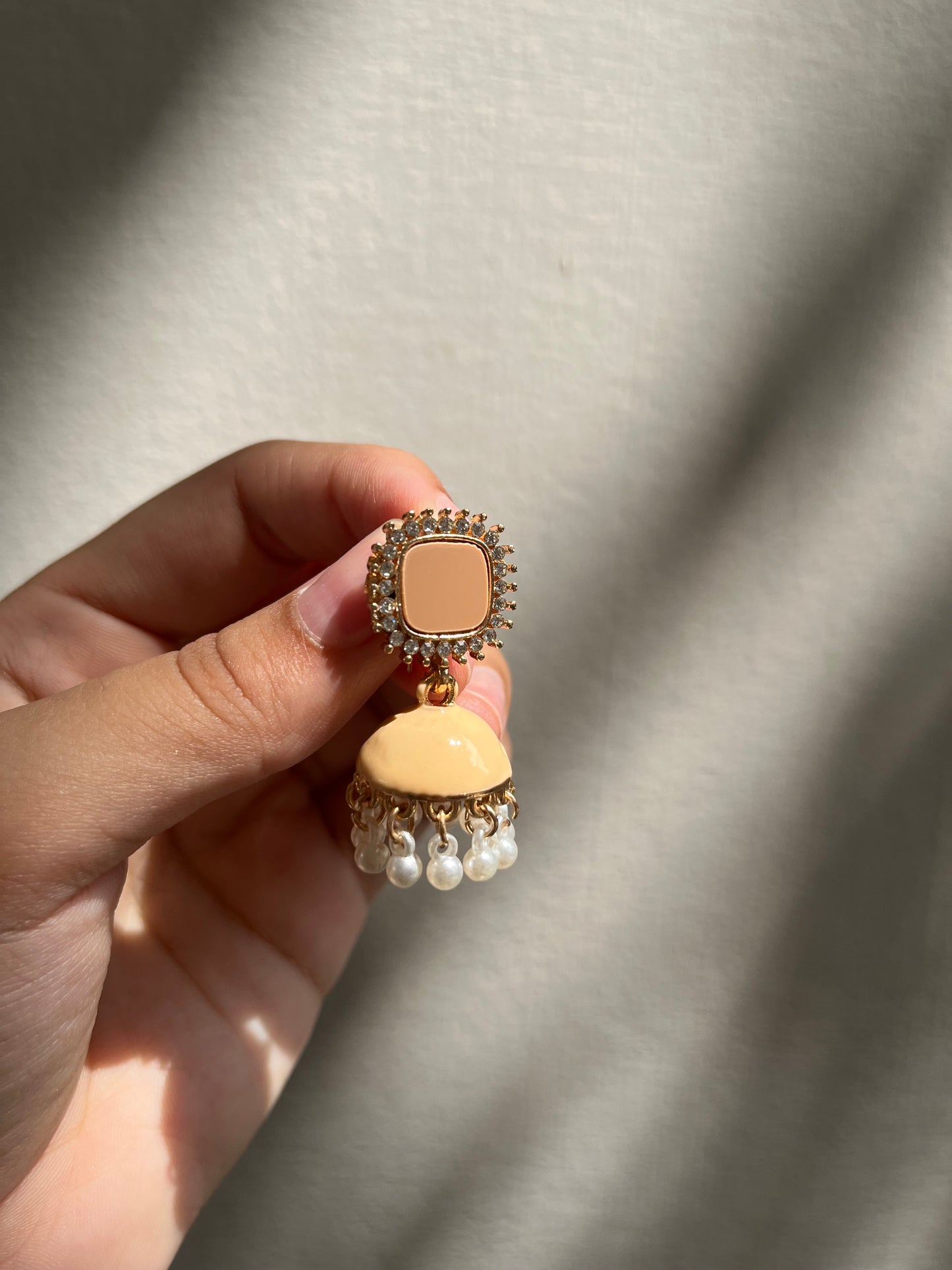 Buttery brown jhumki