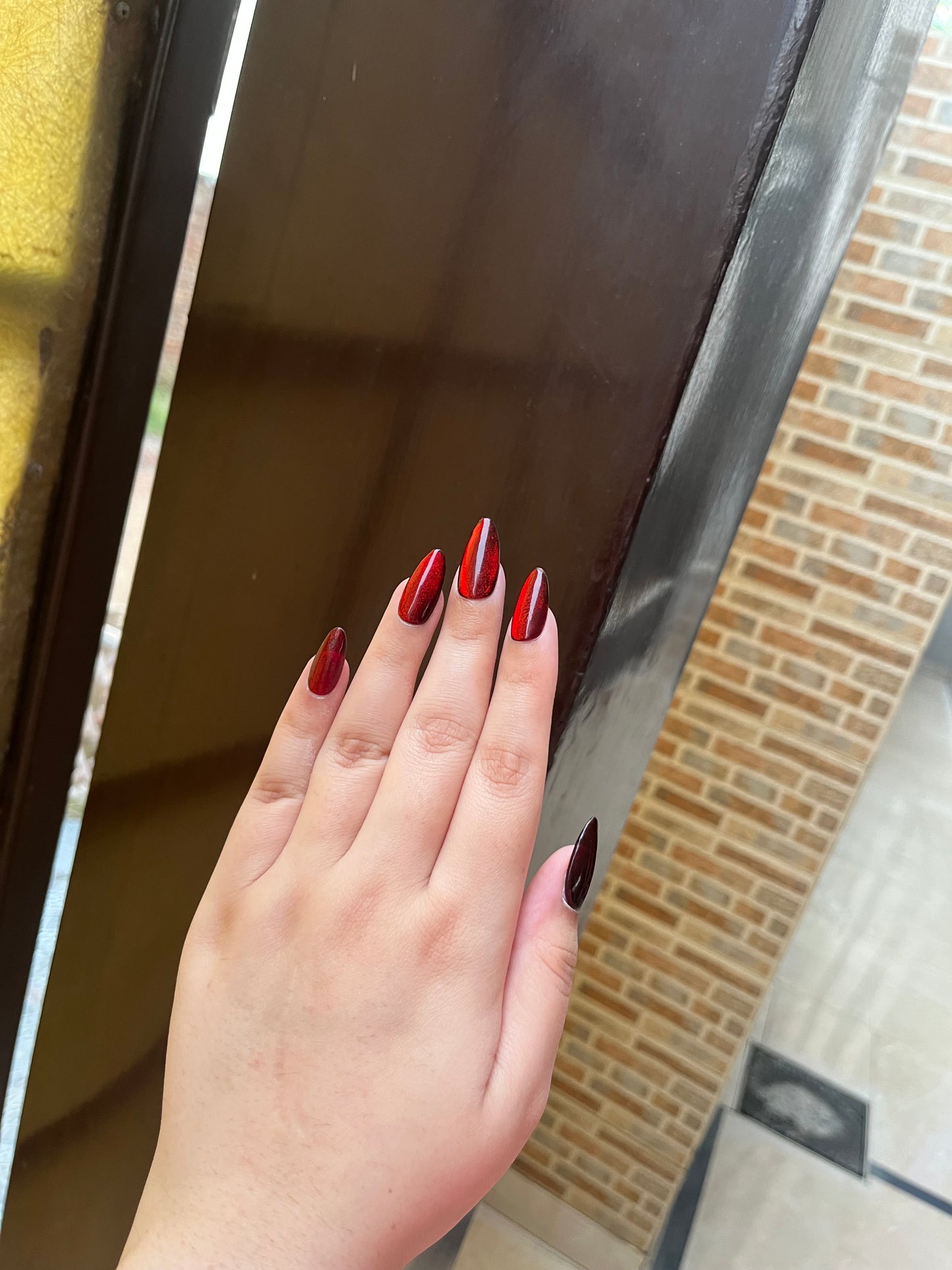 Ruby red cat eye