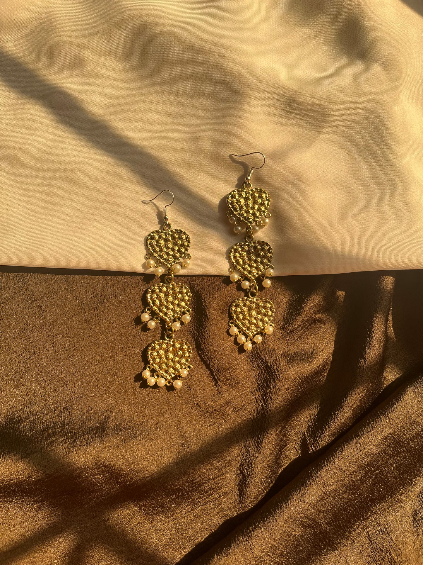 Afghan heart earrings