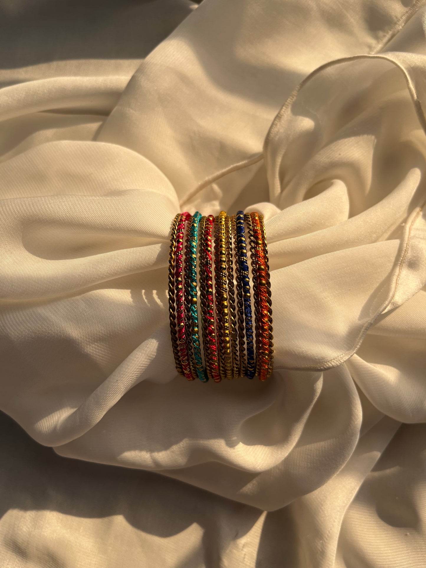 Coloured bangle set- single set
