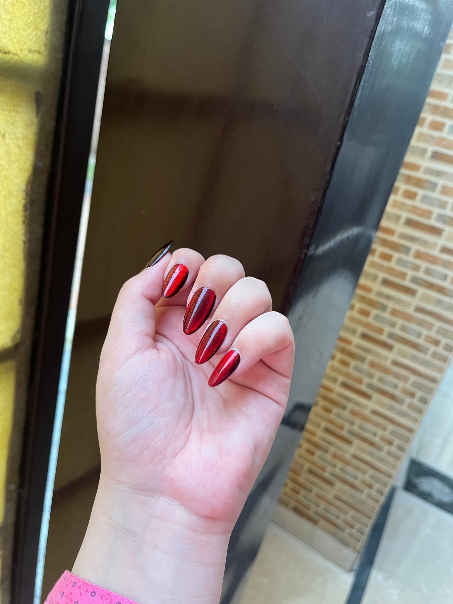 Ruby red cat eye