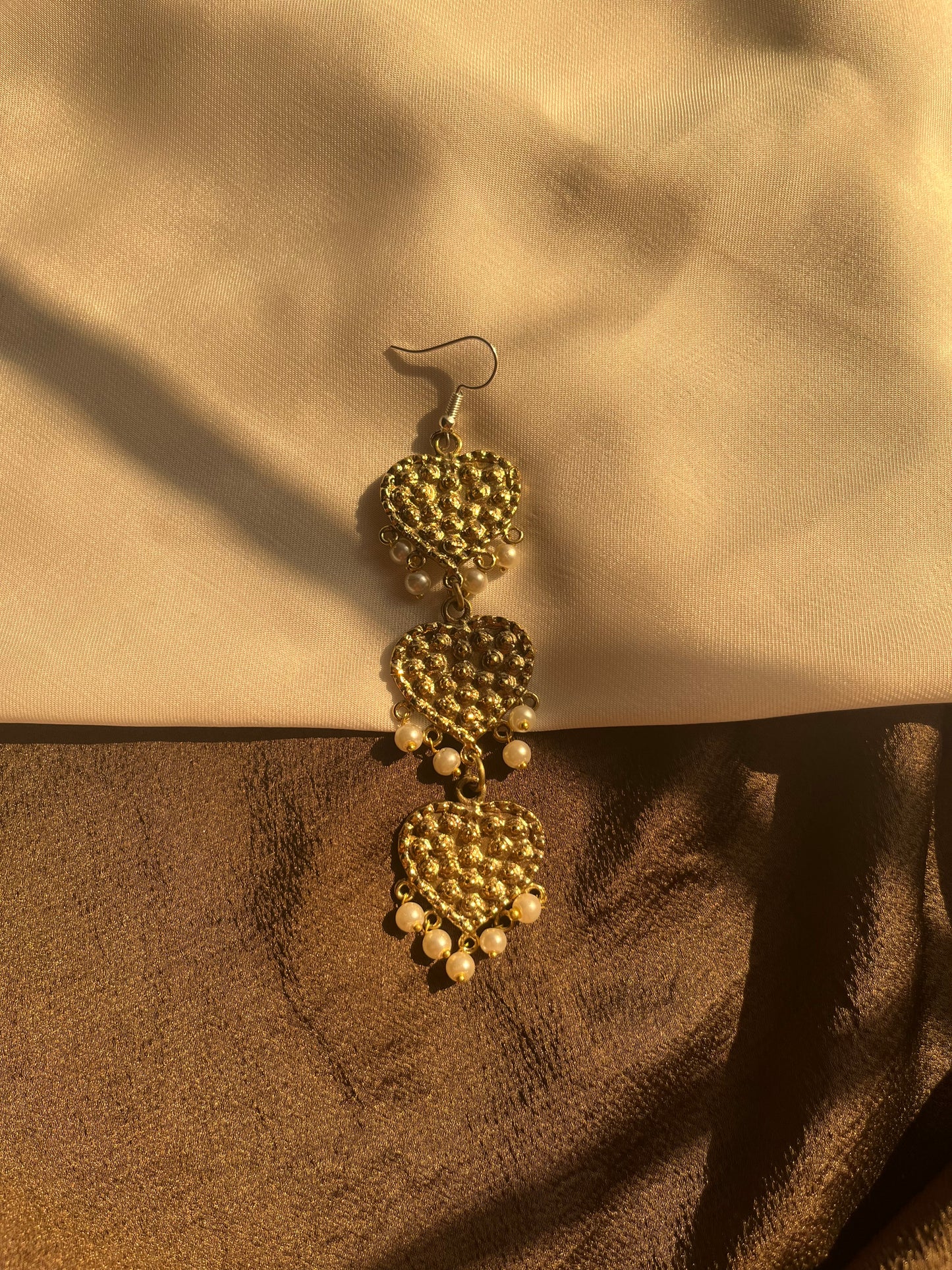 Afghan heart earrings