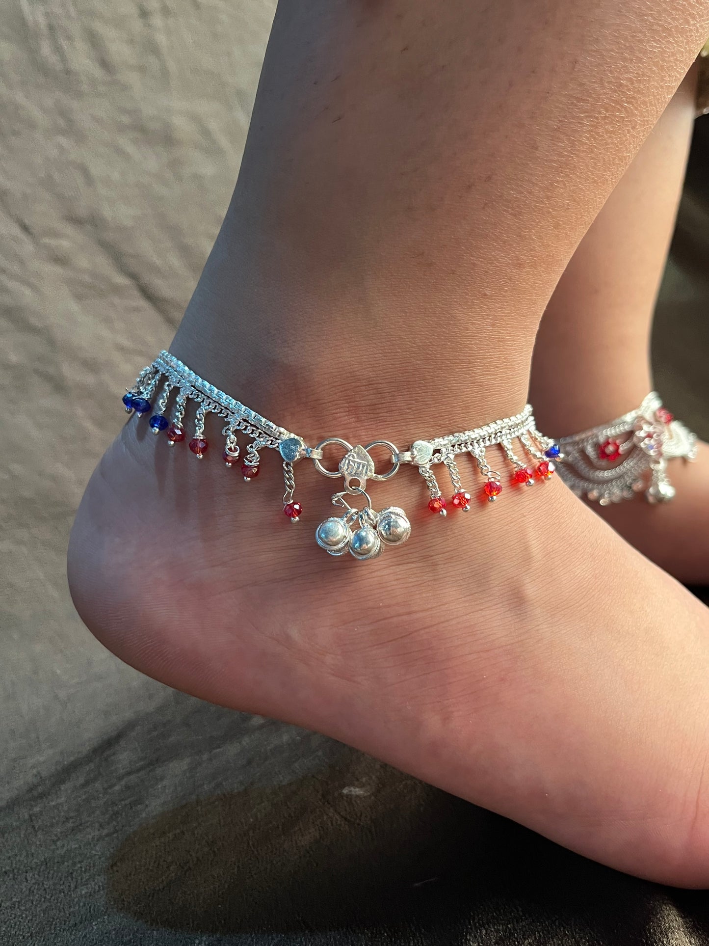 traditional coloured anklet (single piece)