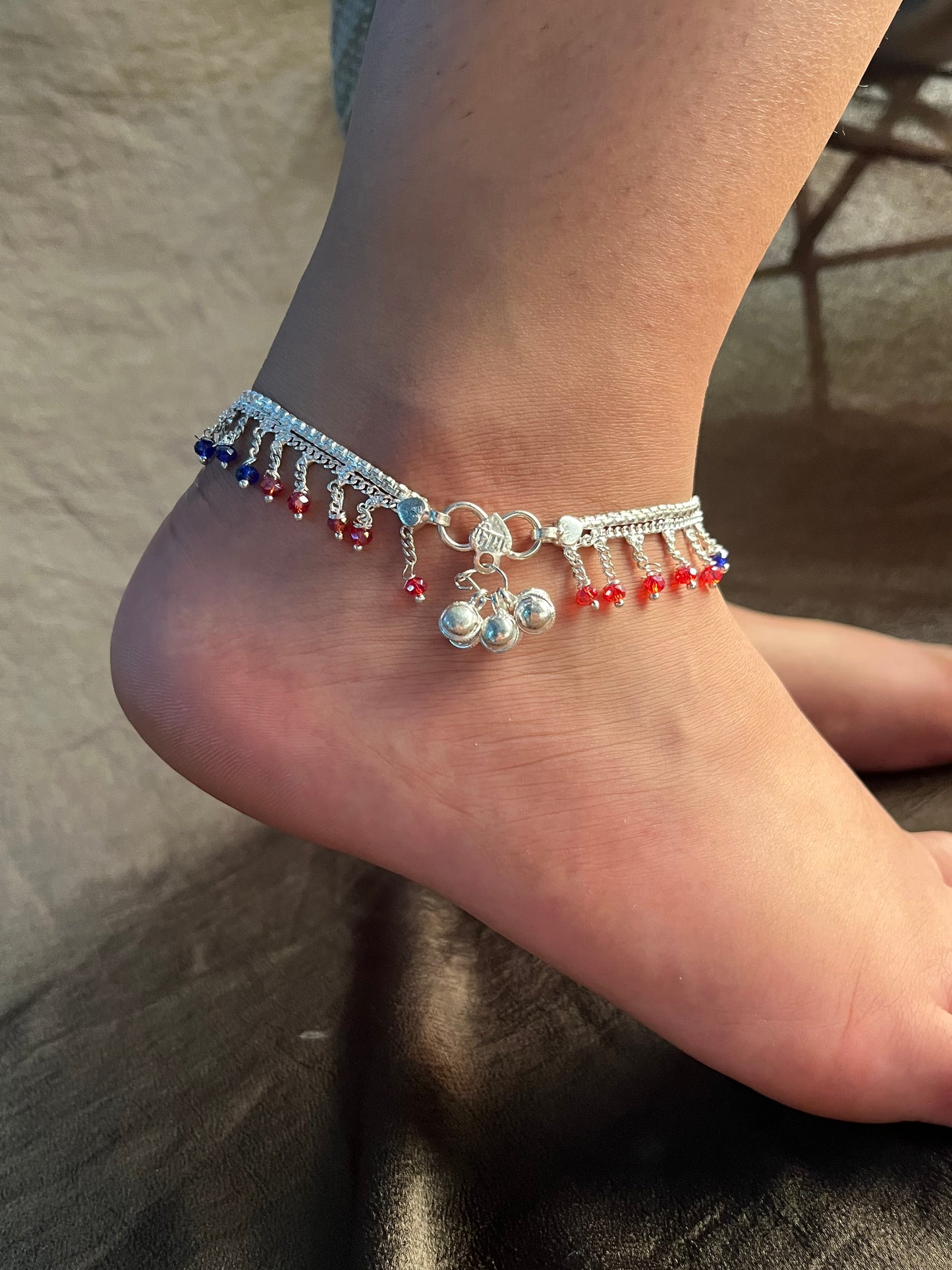 traditional coloured anklet (single piece)