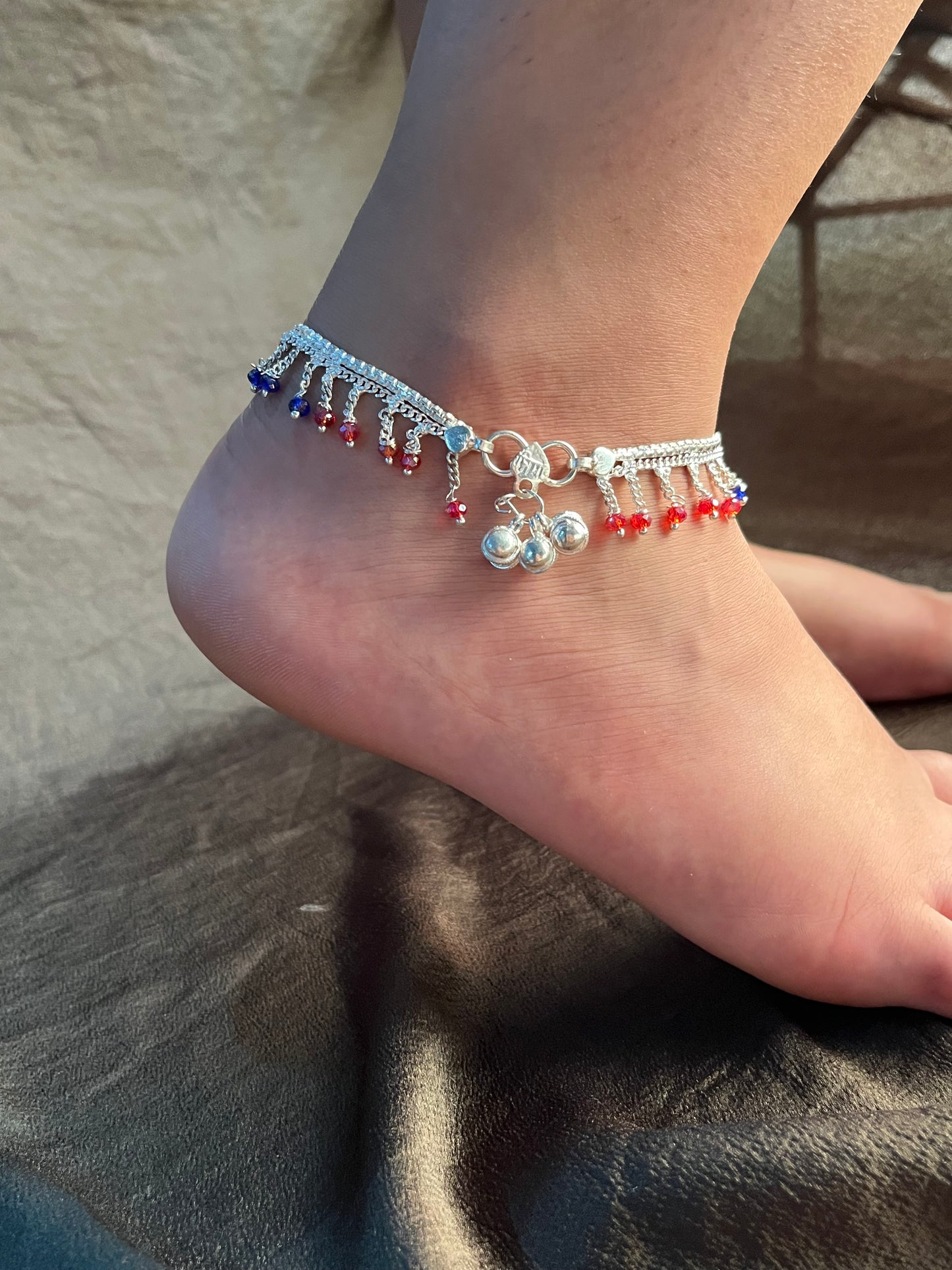 traditional coloured anklet (single piece)