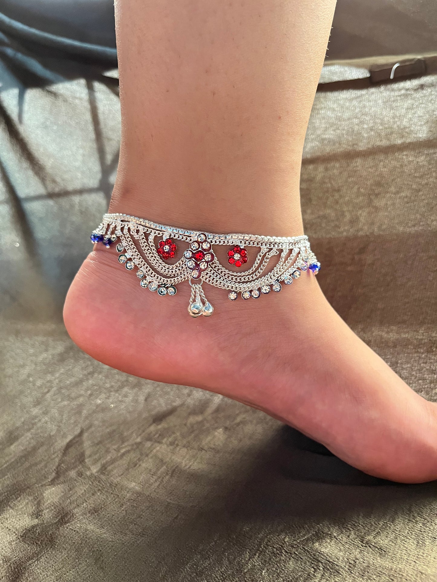 traditional coloured anklet (single piece)