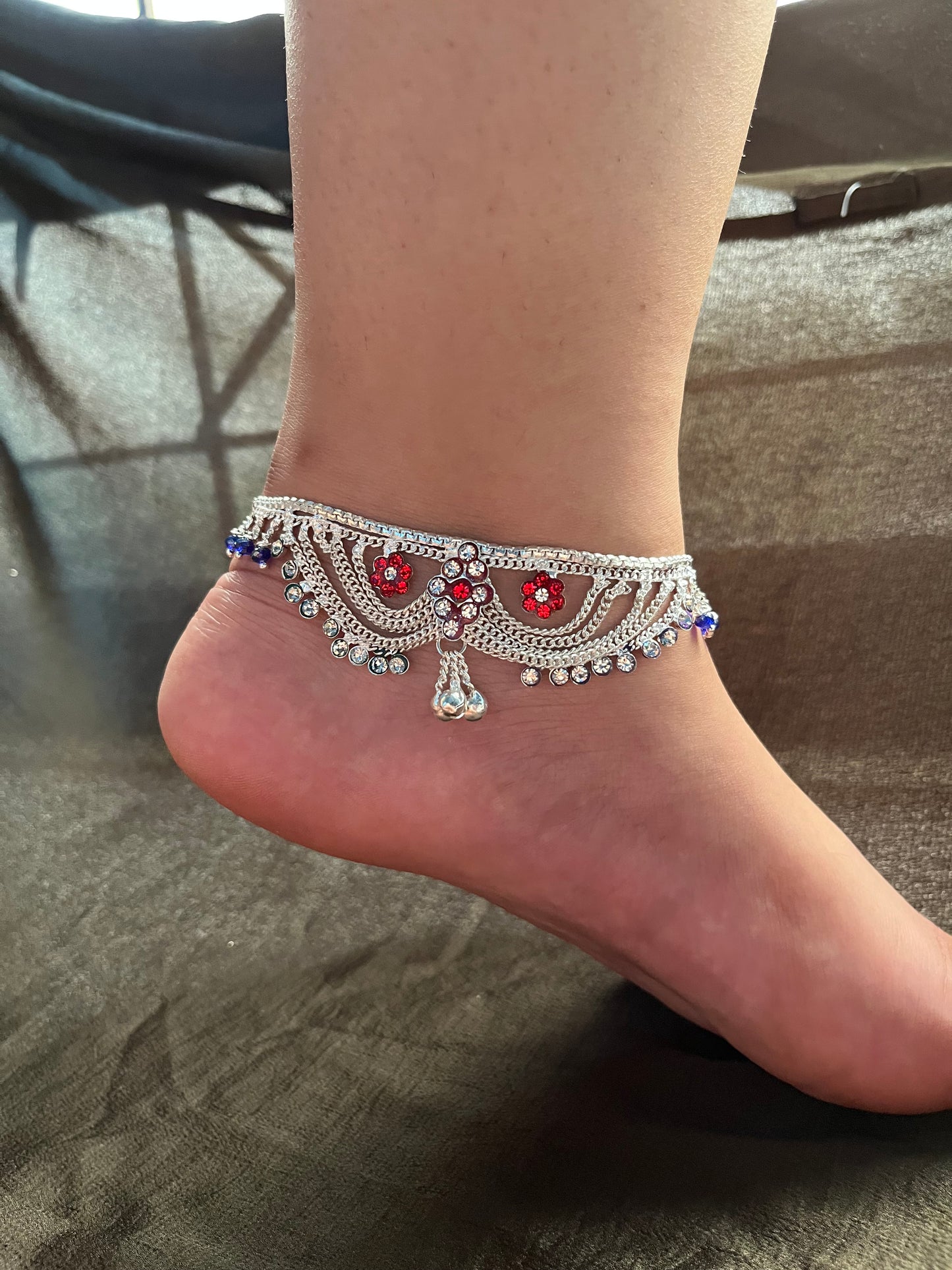 traditional coloured anklet (single piece)