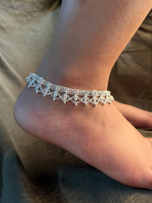 silver anklet (single piece)