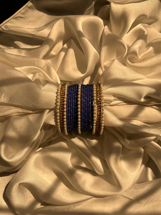2*6(size) golden kara bangle set