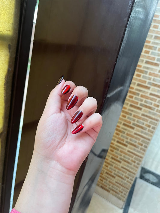 Ruby red cat eye