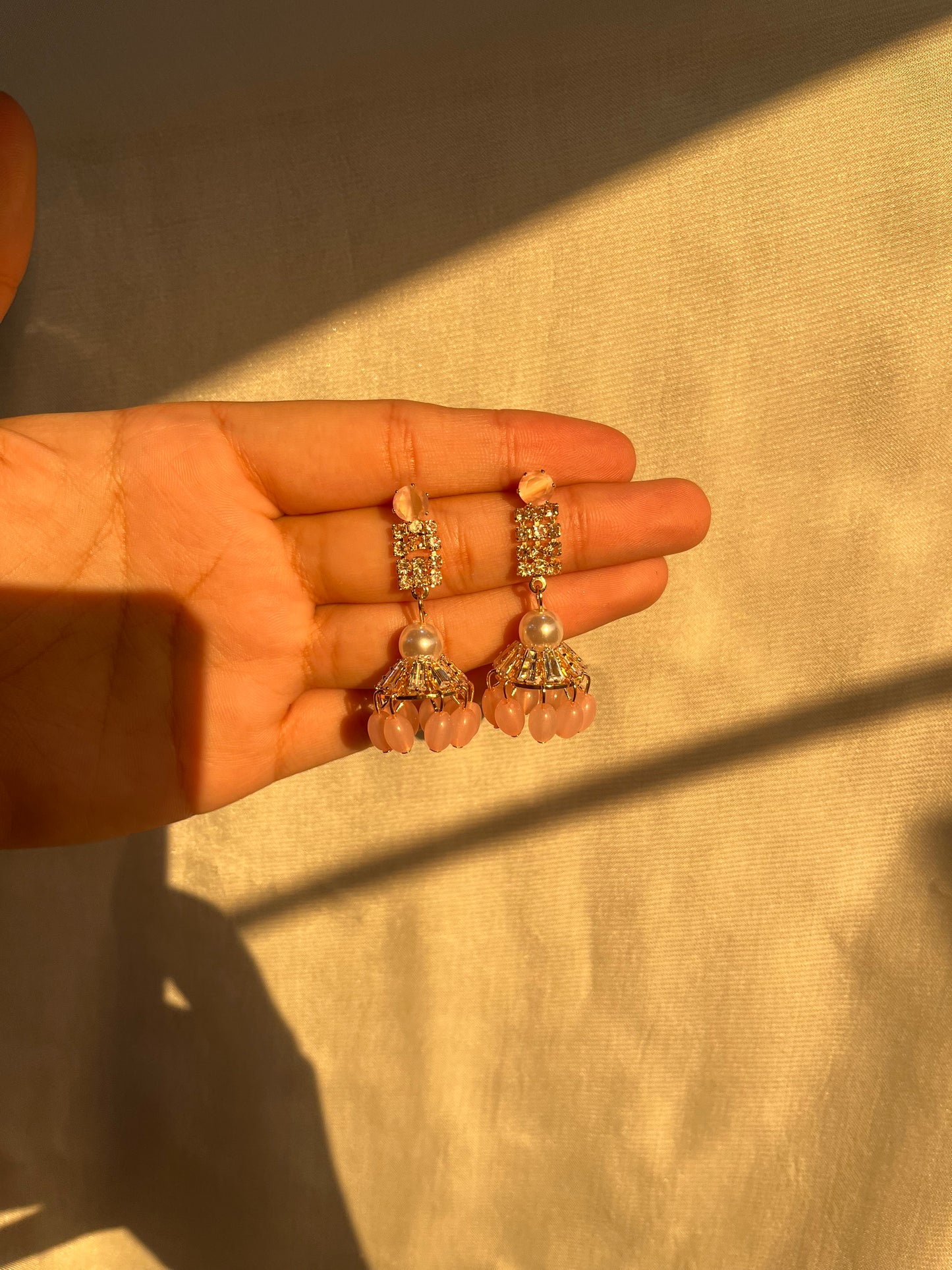 Pink earrings