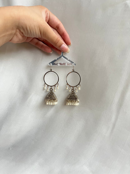 Silver bali jhumki