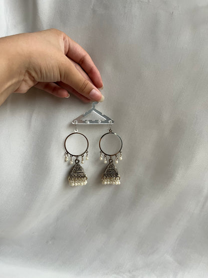 Silver bali jhumki