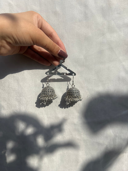 Silver jhumki