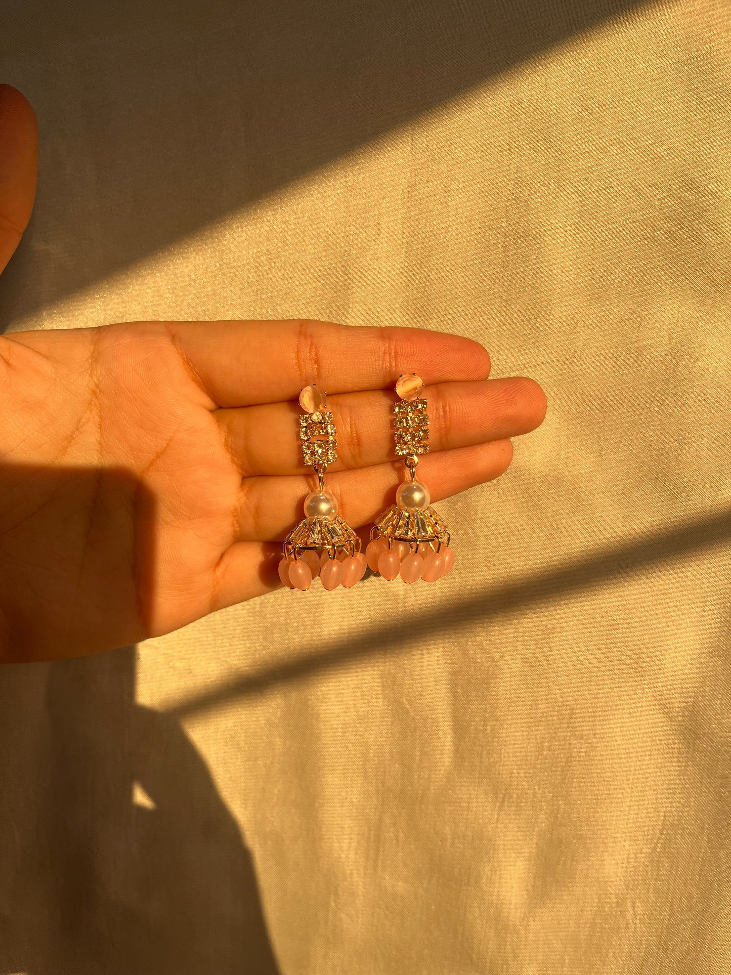 Pink earrings