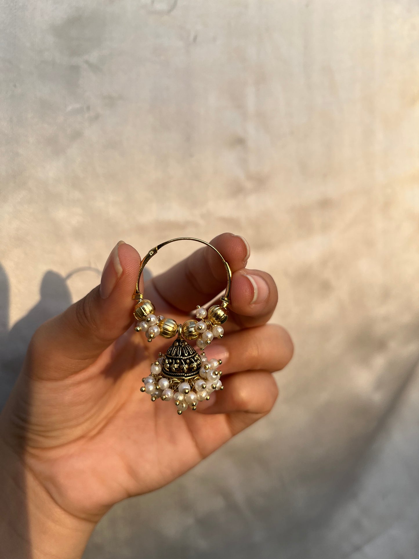 Golden jhumki bali