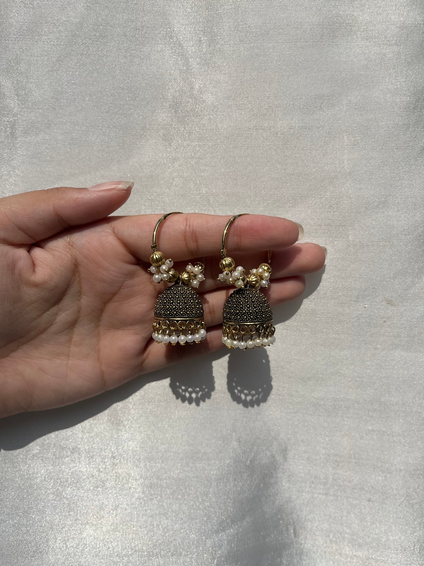 Golden jhumka bali