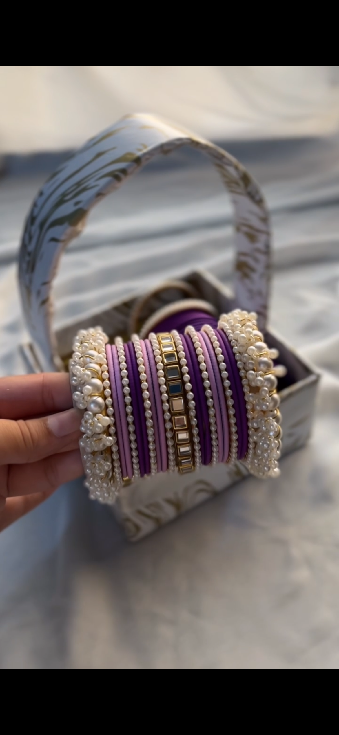 Purple bangle set