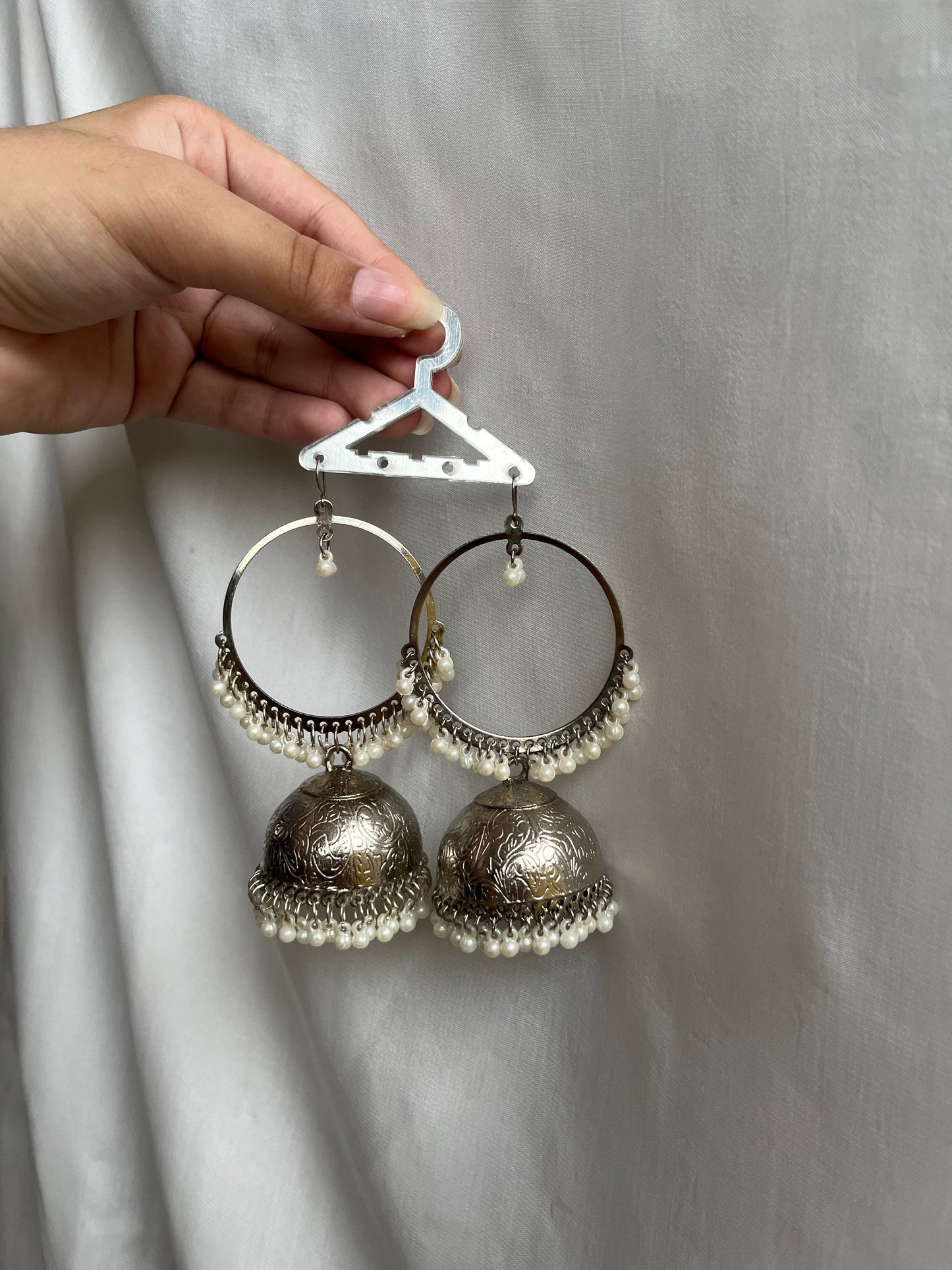 Silver bali jhumkay PRE-ORDER