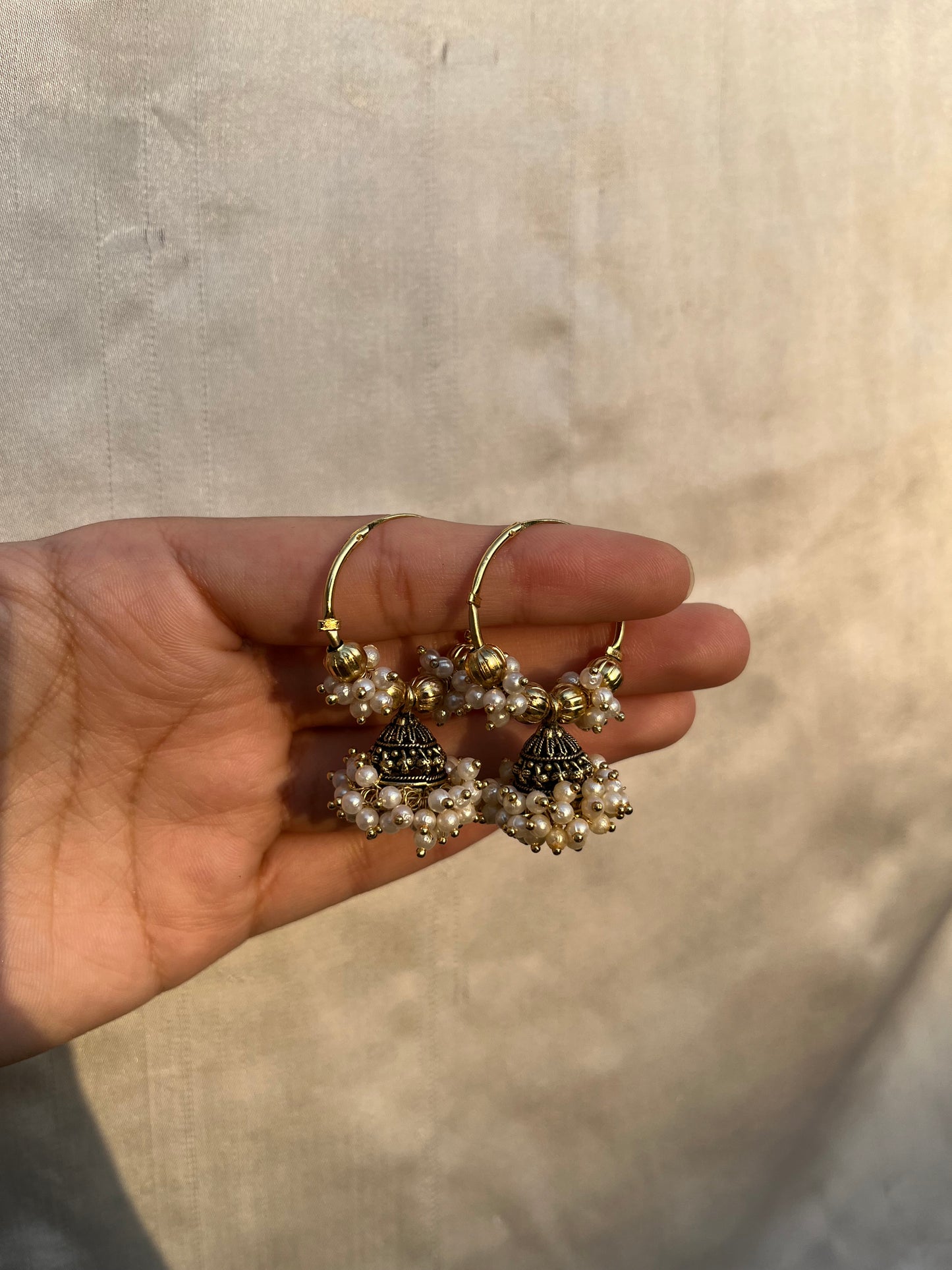 Golden jhumki bali