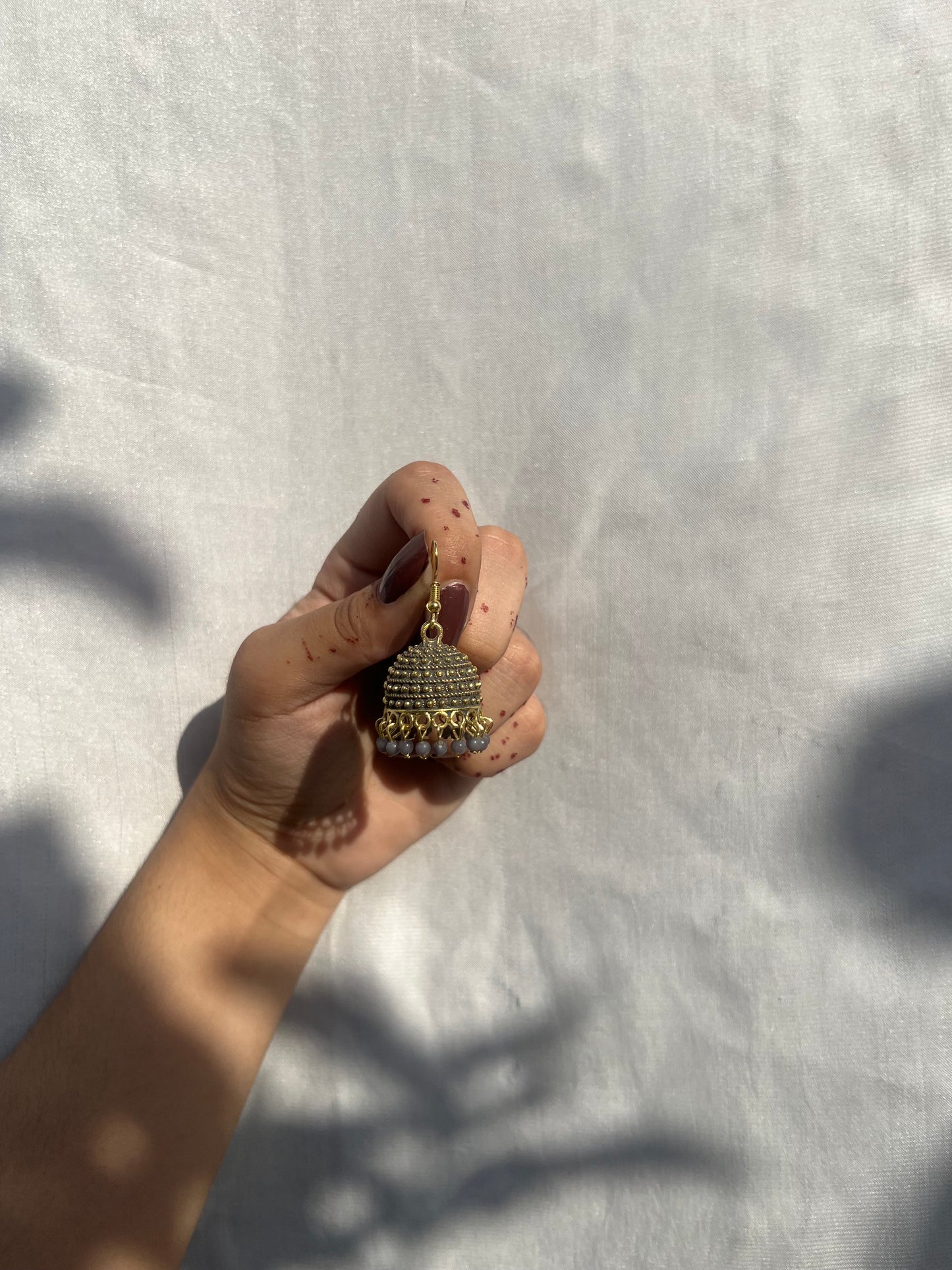 Grey jhumki
