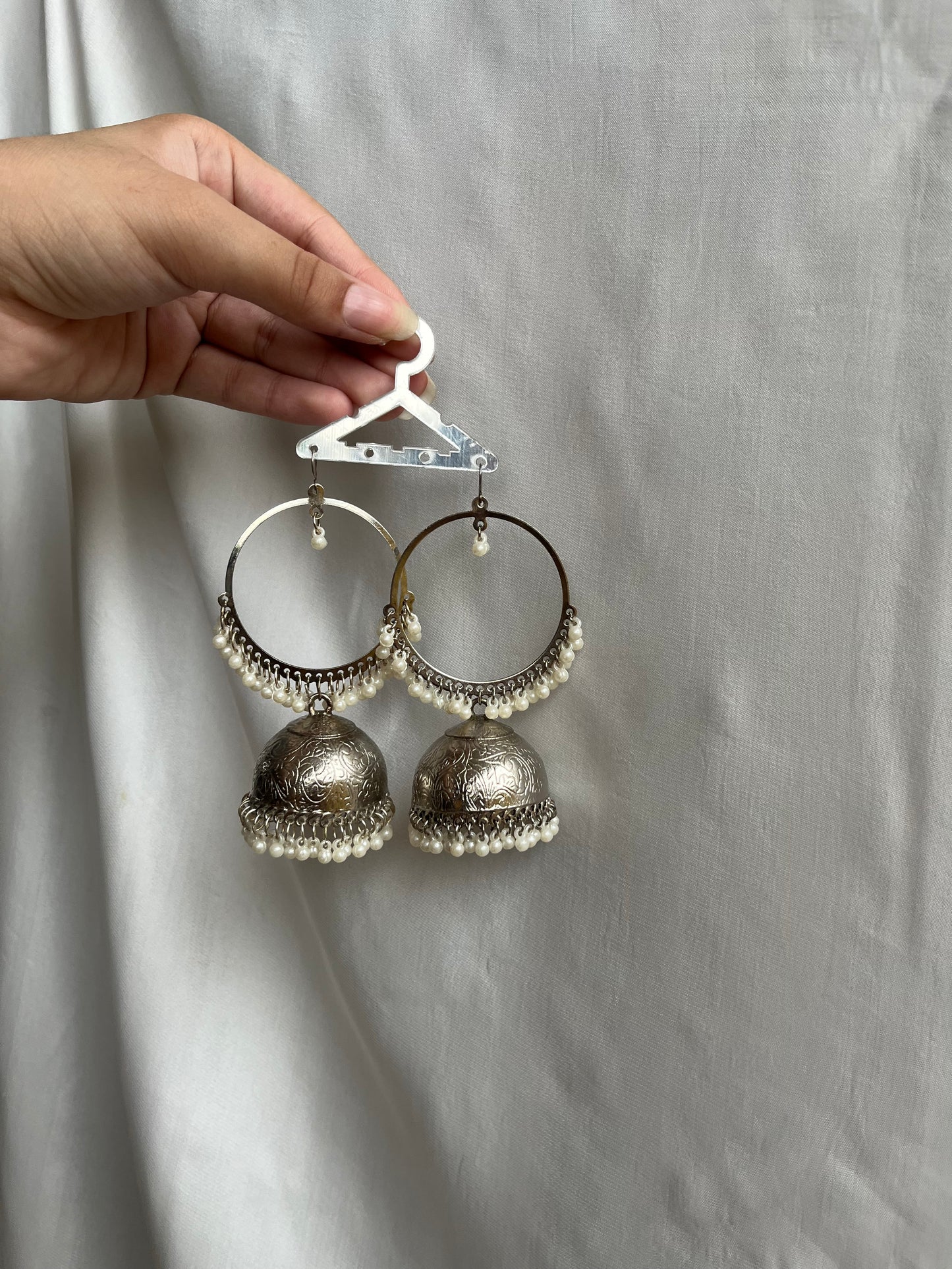 Silver bali jhumkay PRE-ORDER