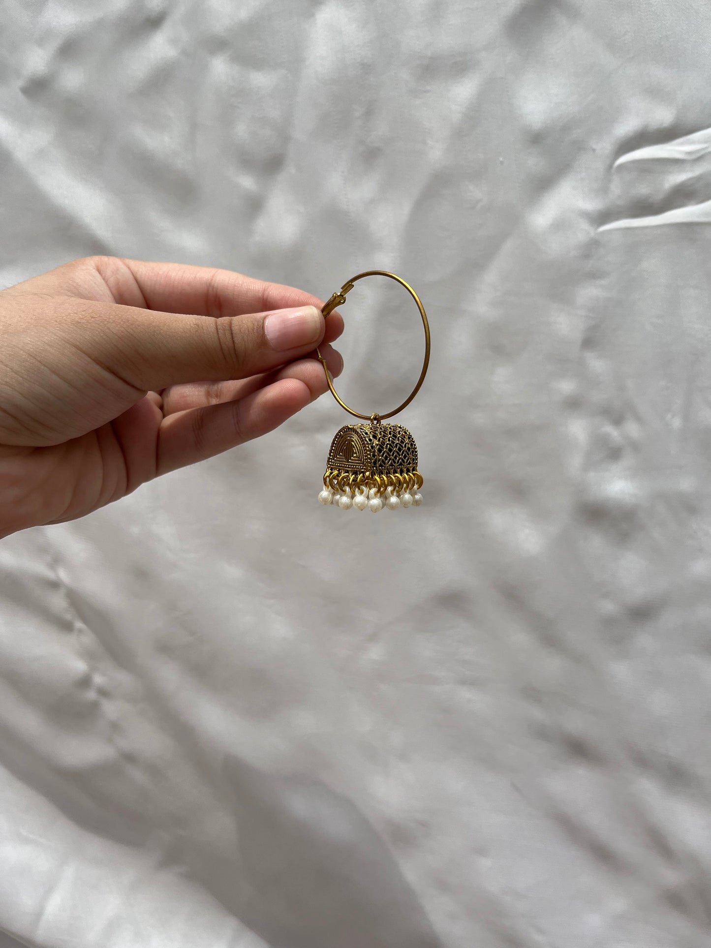 Golden bali jhumki