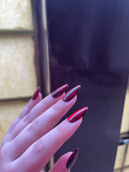 Ruby red cat eye