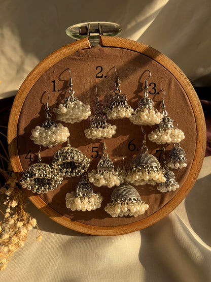 Silver Jhumkay