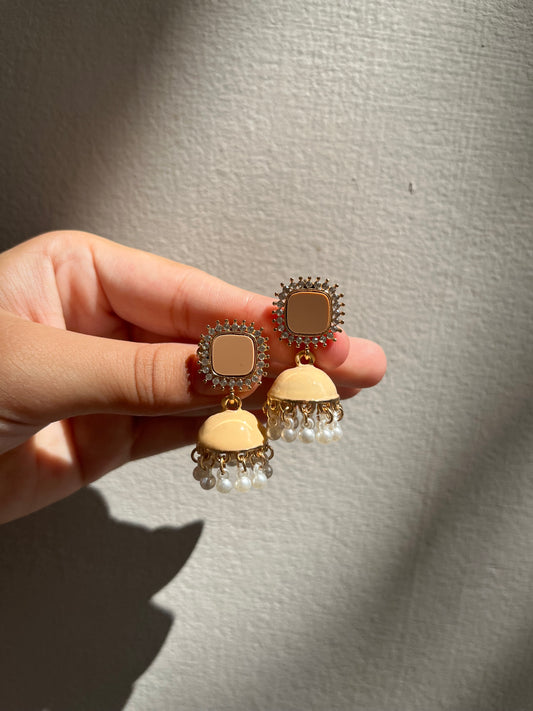 Buttery brown jhumki