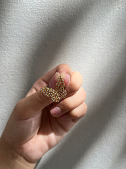 Golden  butterfly earpieces