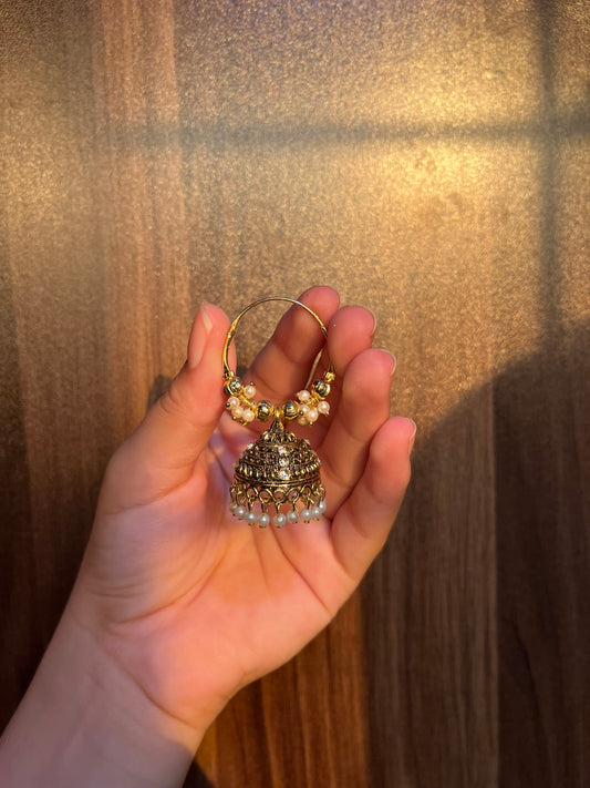 Saaz jhumka bali