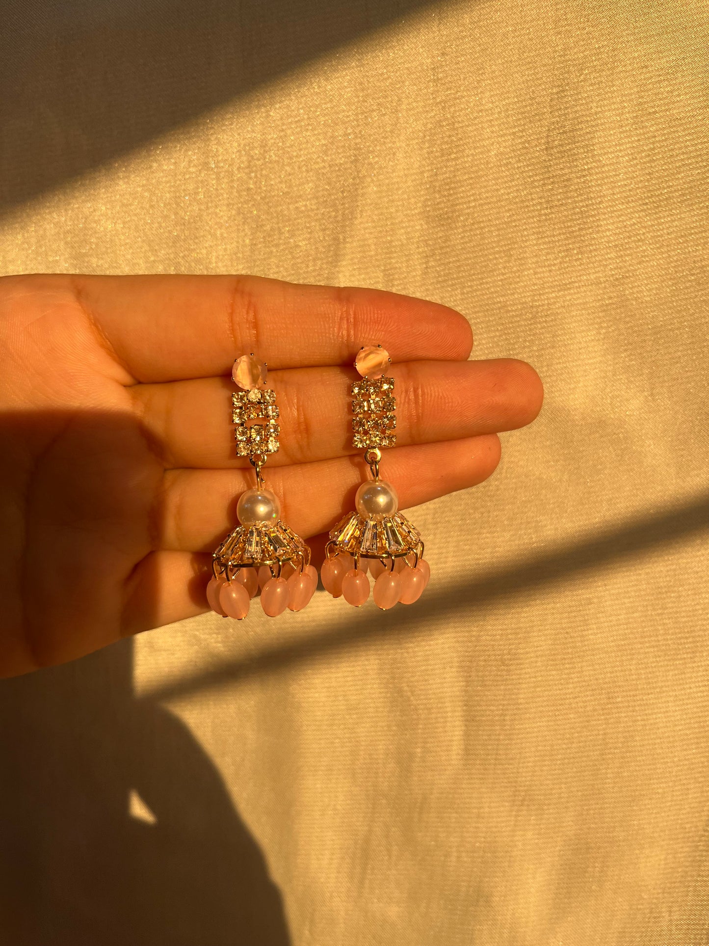 Pink earrings