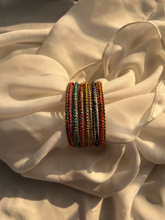 Coloured bangle set- single set