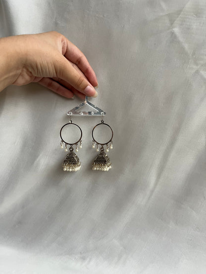 Silver bali jhumki