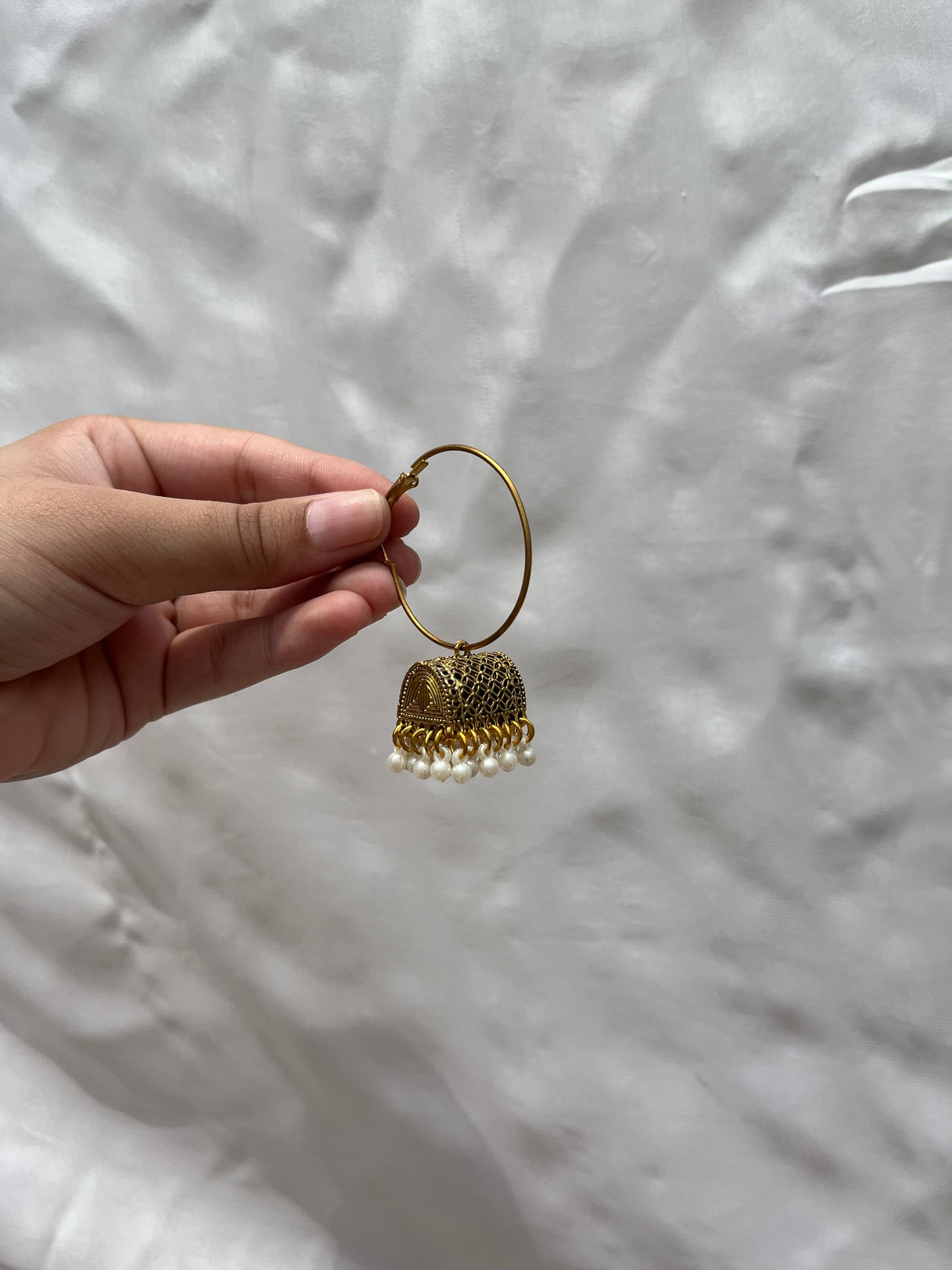 Golden bali jhumki