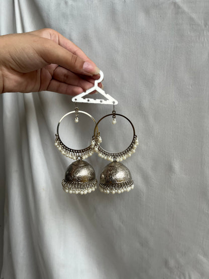 Silver bali jhumkay PRE-ORDER