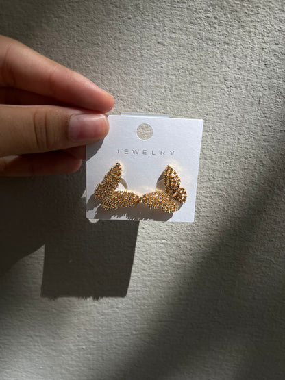 Golden  butterfly earpieces