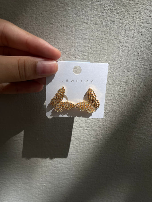 Golden  butterfly earpieces
