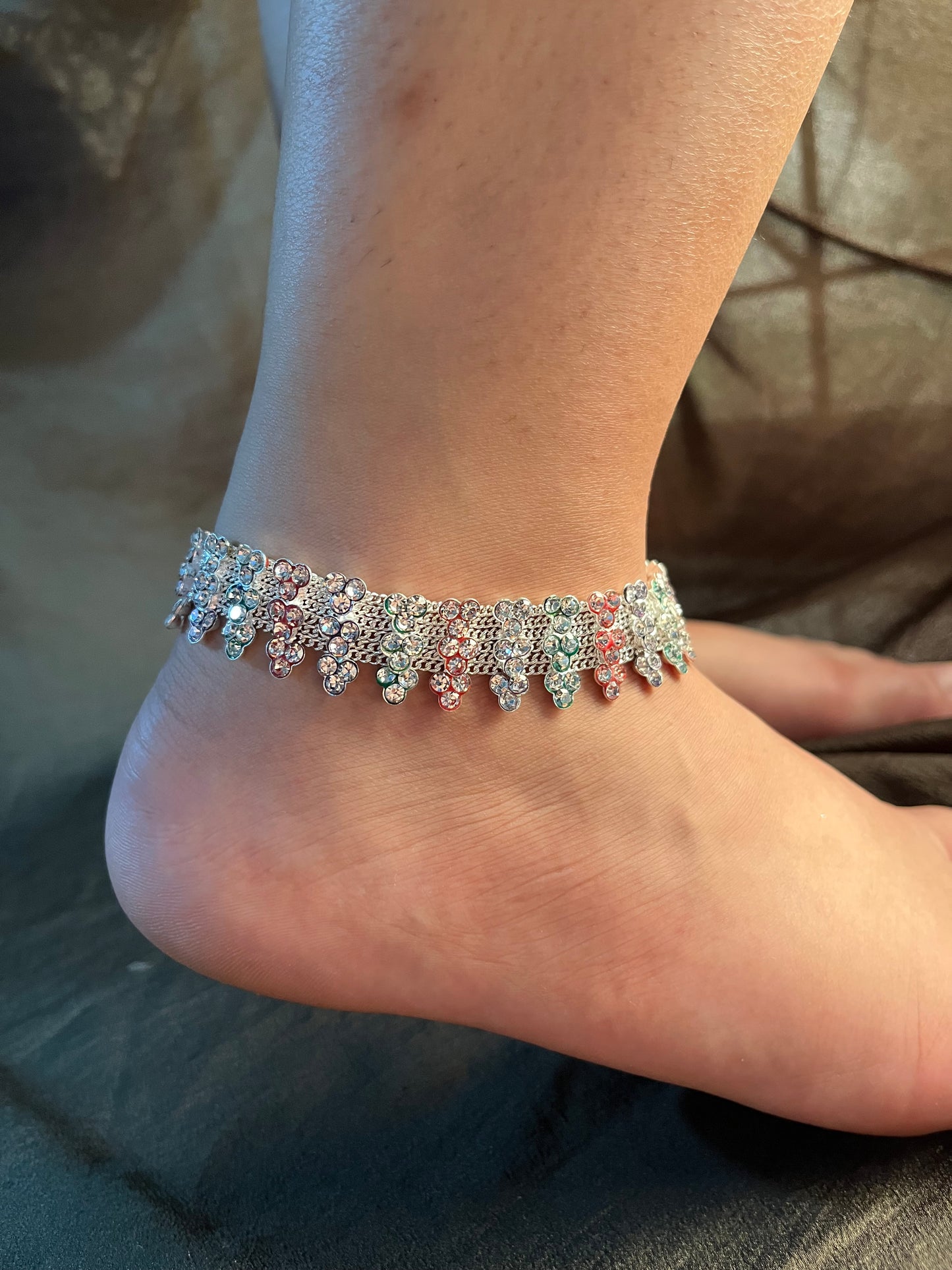 Pastel coloured anklet (single piece)